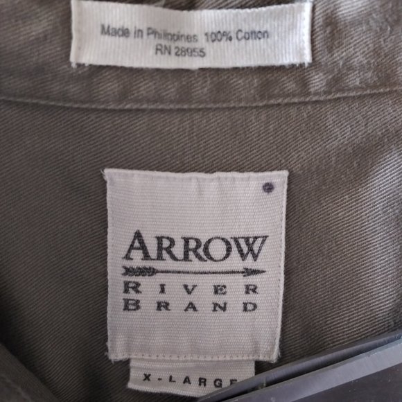 Arrow River Band Vintage Button Down Shirt Men's XL - Picture 5 of 5